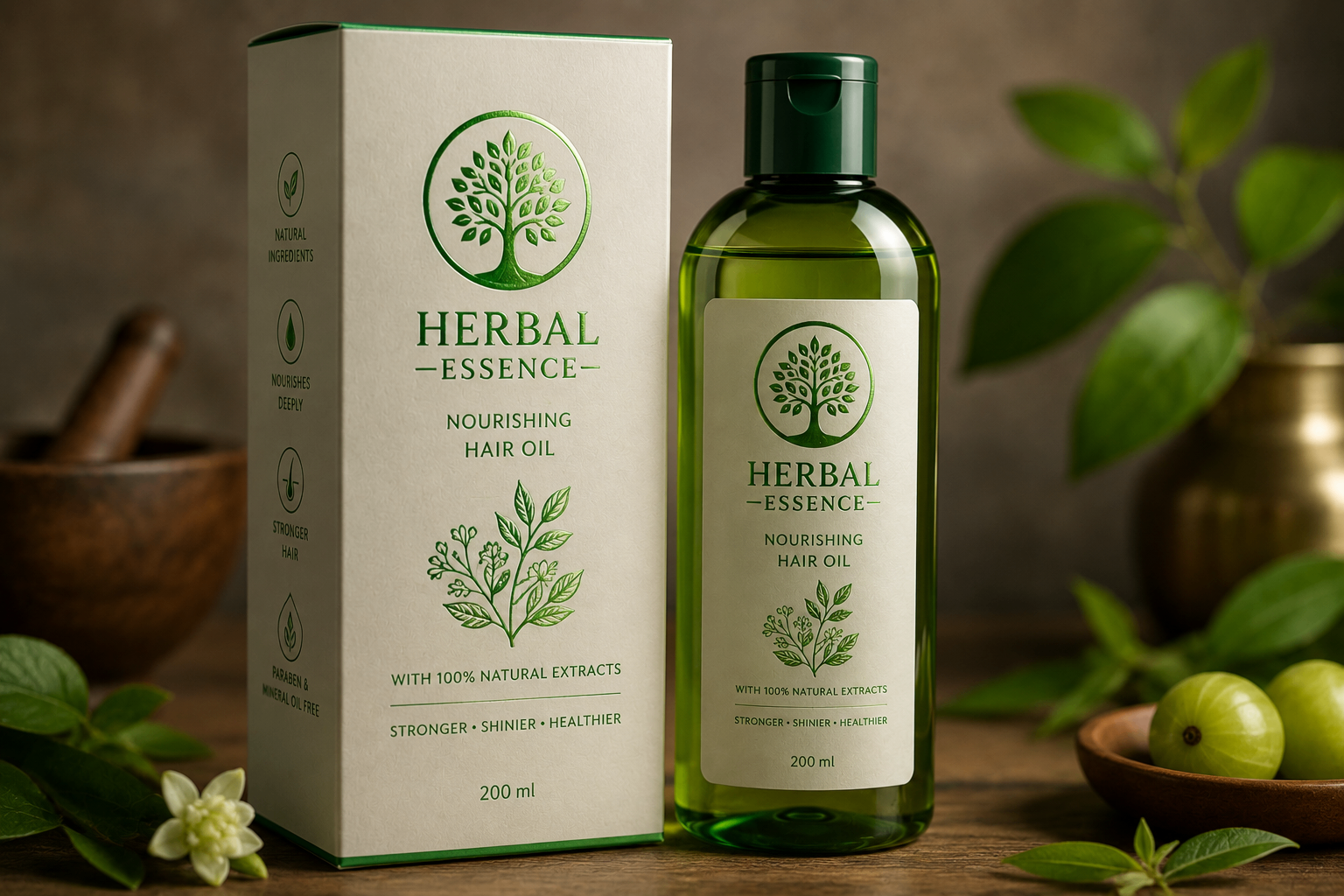 Green foil — Organic Product Packaging