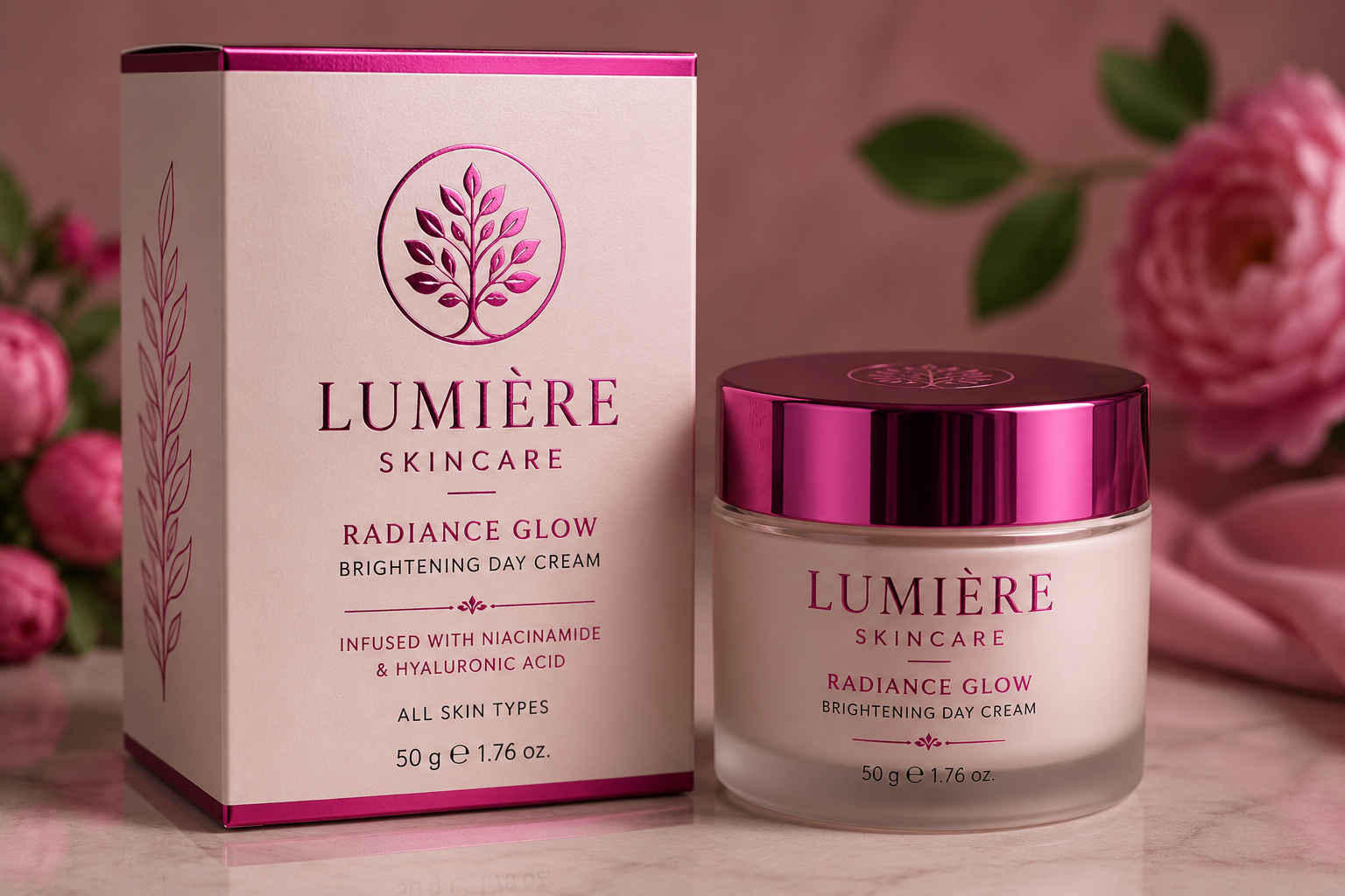 Magenta foil — Cosmetics