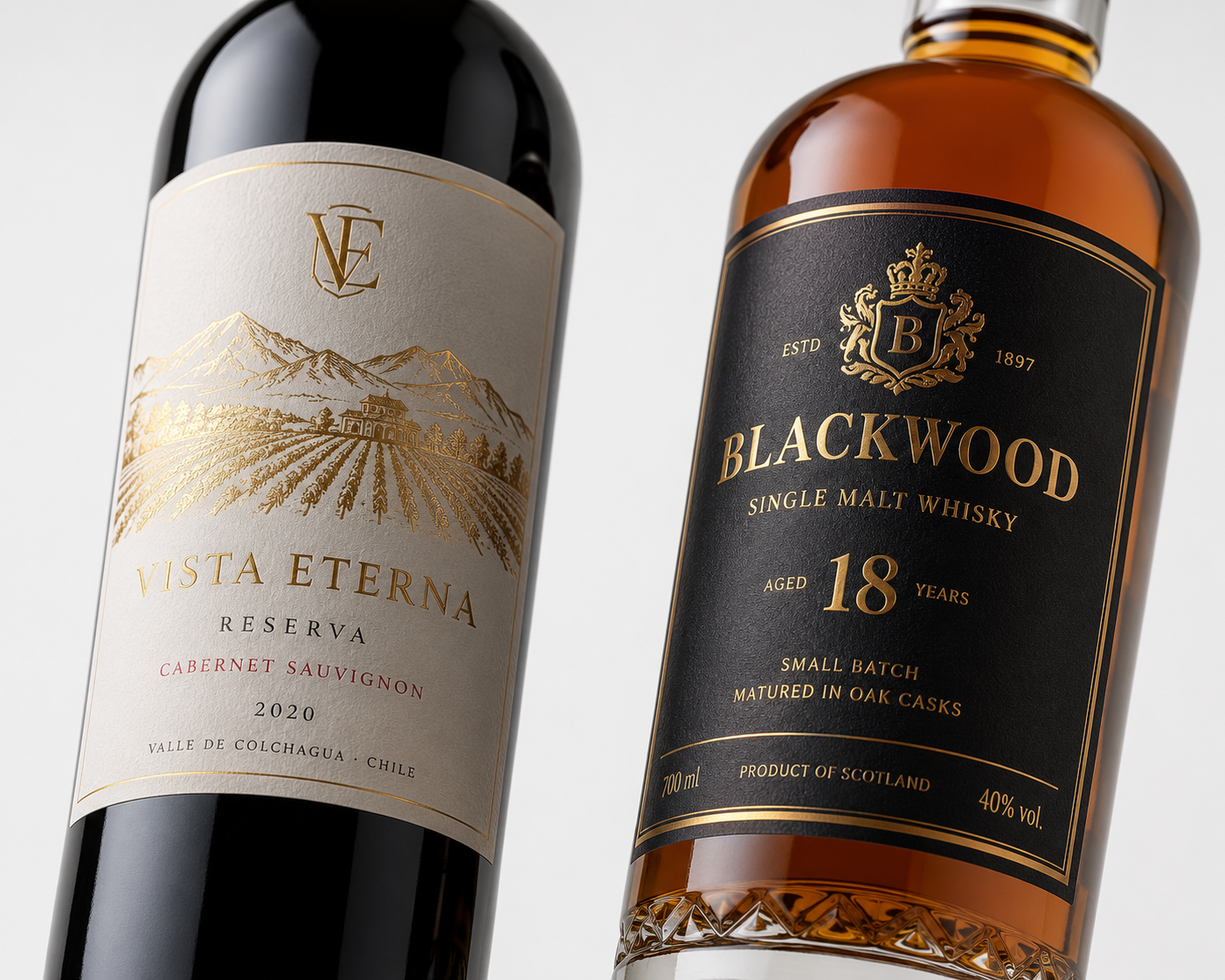 Wine & spirits labels